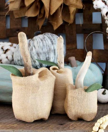 stuffed pumpkins made from fabric