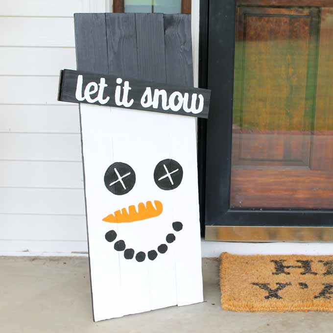 scarecrow snowman sign