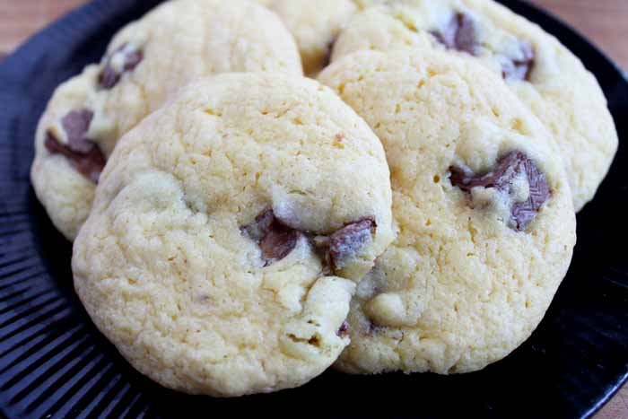 Platter of freshly baked milky way cookies