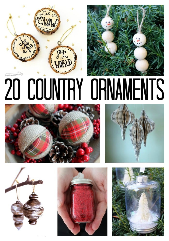 20 country christmas ornaments