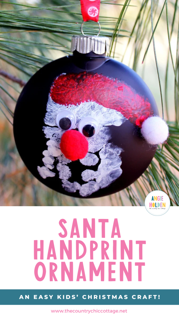 Santa Handprint Ornament - The Country Chic Cottage