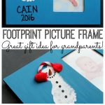 baby photo frames with a footprint