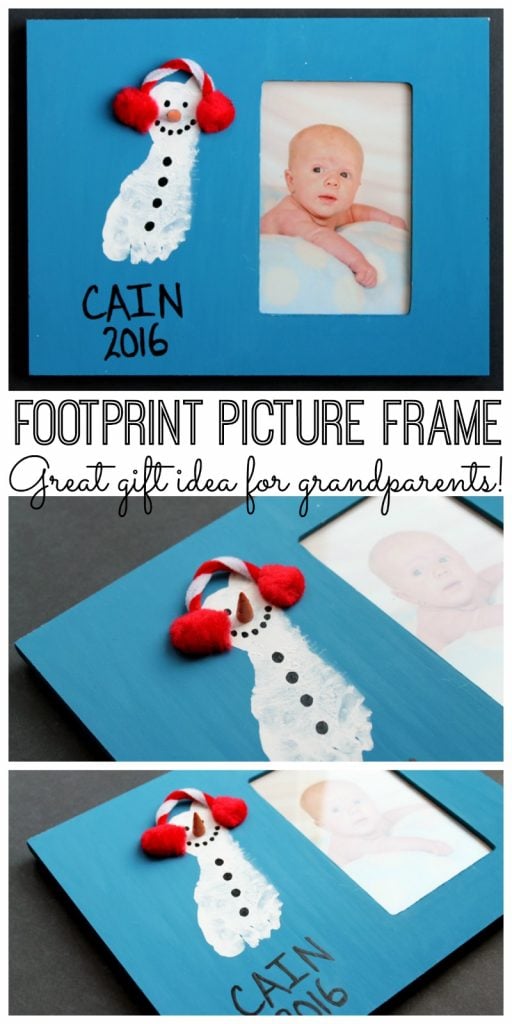 baby photo frames with a footprint