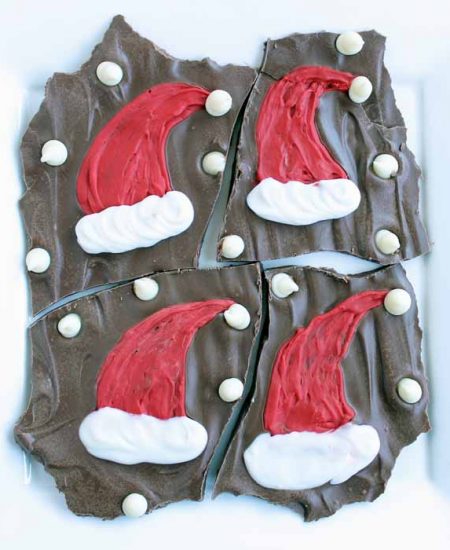 santa christmas bark