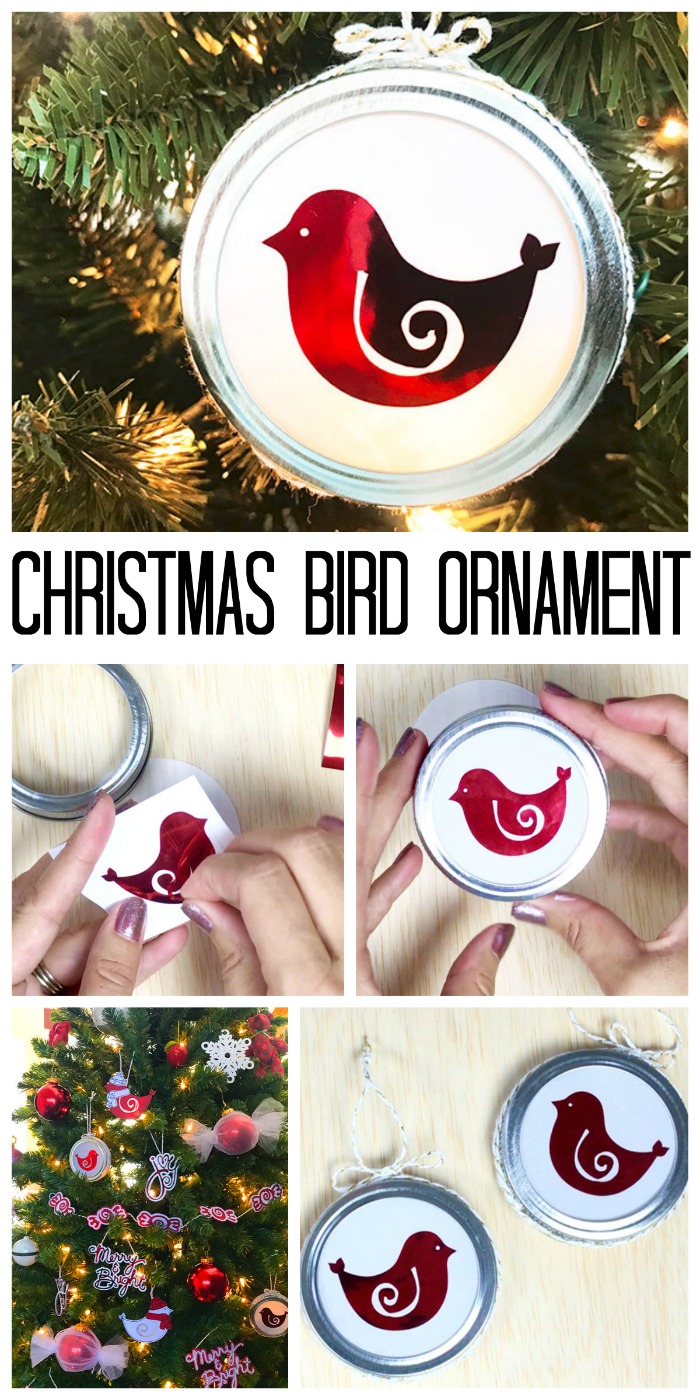 Christmas bird ornaments