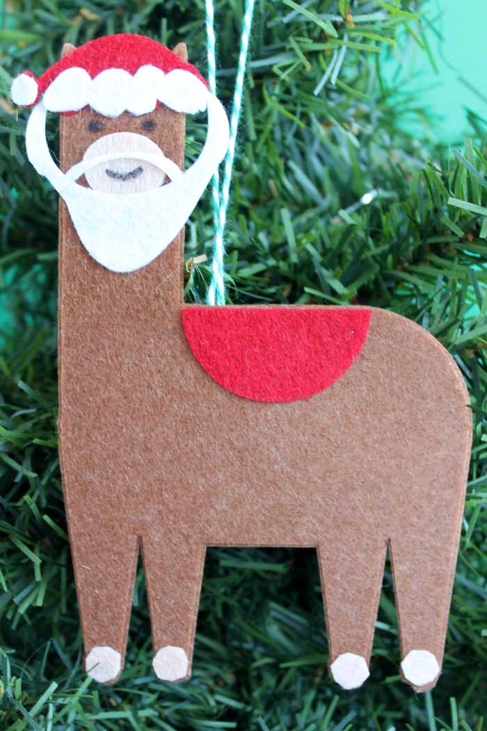 llama ornament closeup