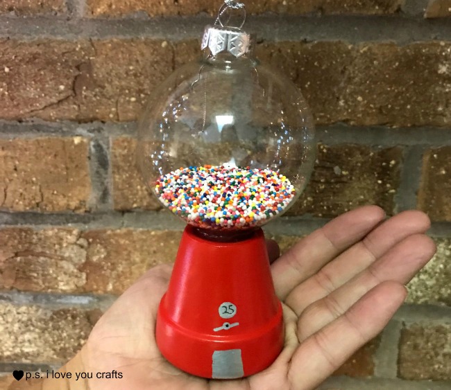 gumball machine ornament from PS I Love You Crafts