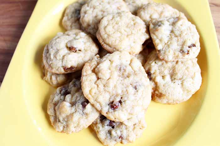 macadamia nut cookies on a plate
