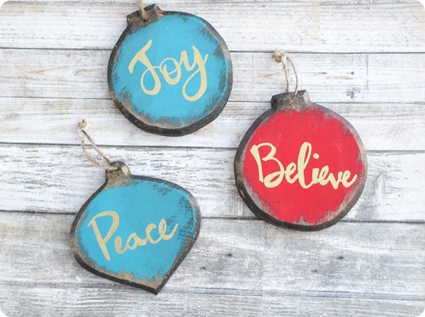 rustic christmas ornaments