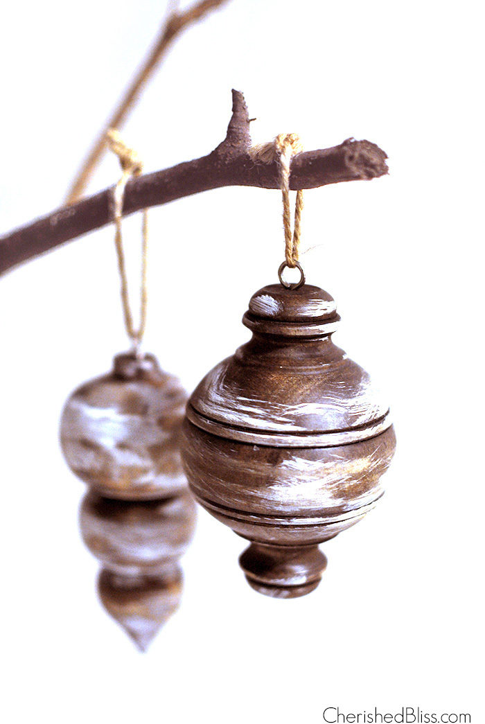 rustic finial ornament