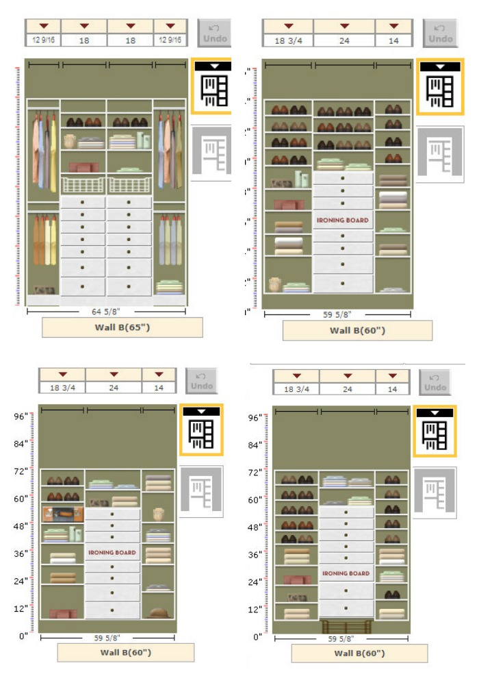 The design process of a custom craft closet