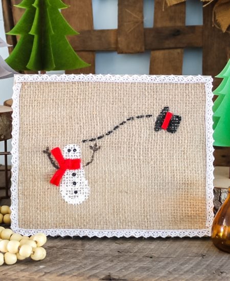 easy snowman painting