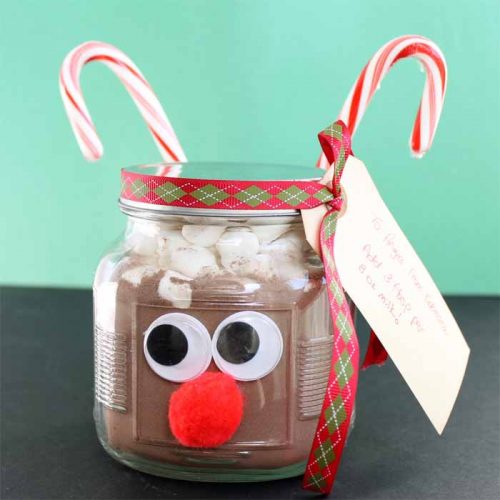Hot Chocolate in a Jar Gift Idea Angie Holden The Country Chic Cottage