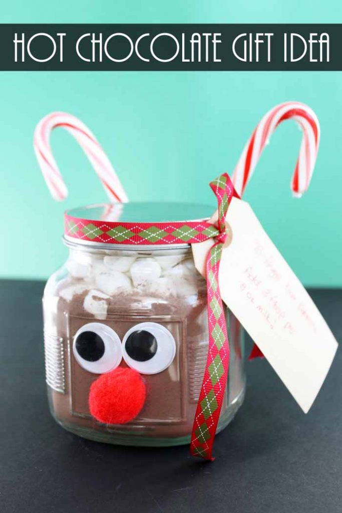 hot chocolate in a jar gift idea