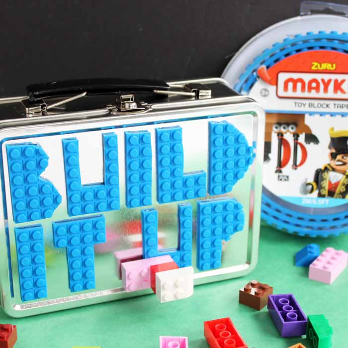 build it up spelled out on lunchbox
