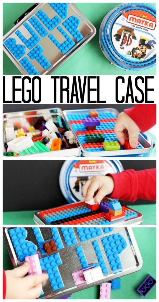 Make this Lego travel case as a handmade gift this holiday season! Quick, easy, and adorable!