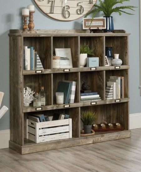 rustic storage shelf