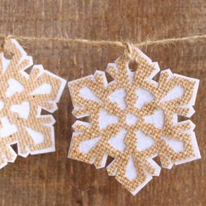 rustic snowflake garland