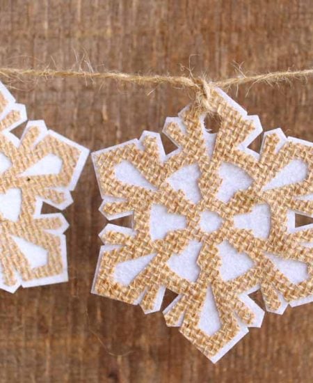 rustic snowflake garland