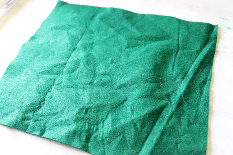 green felt for play mat