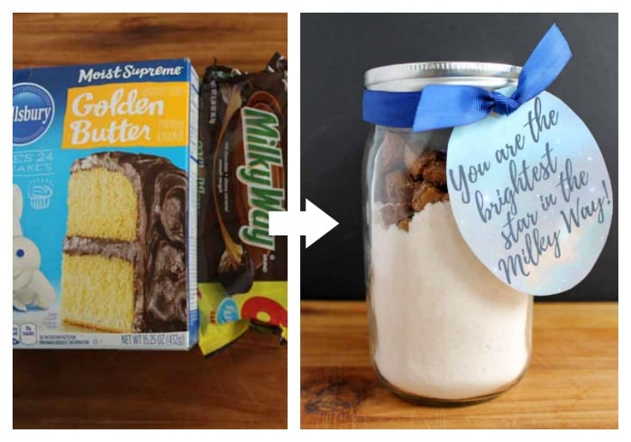 milky way cookie mix in a jar