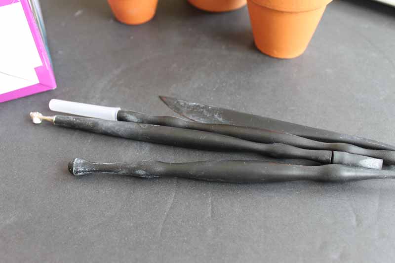 clay tools on a table