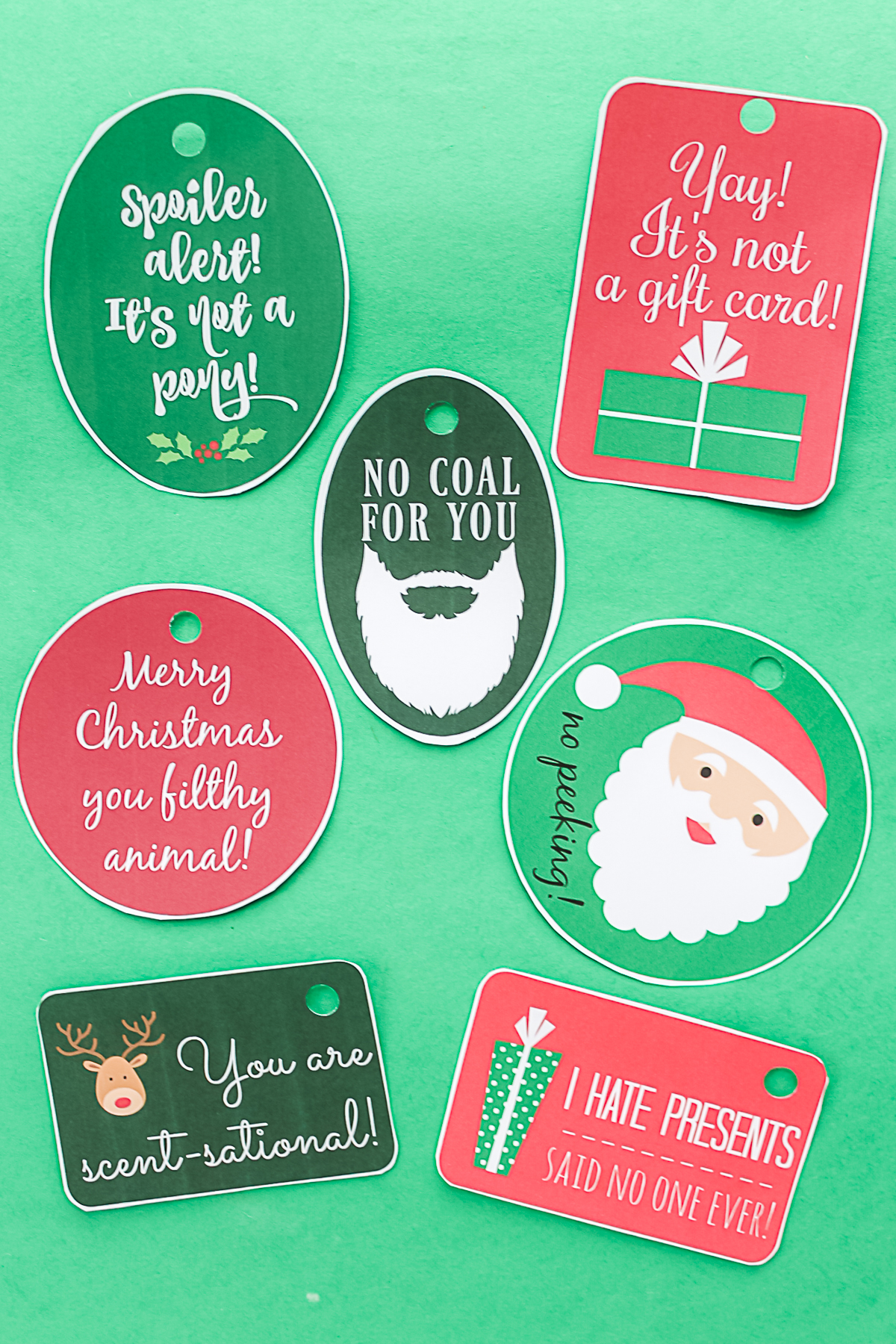 funny christmas gift tags 