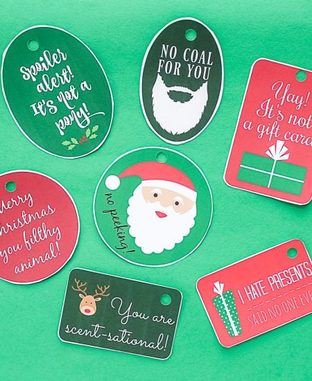 funny christmas tags