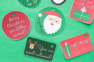 Free Printable Funny Christmas Gift Tags - Angie Holden The Country ...
