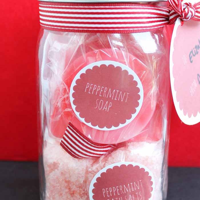 Easy DIY Peppermint Soap Gift in a Jar Angie Holden The Country Chic