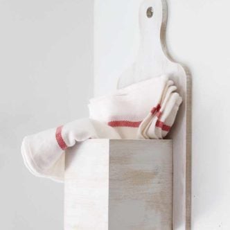 kitchen wall storage with farmhouse style