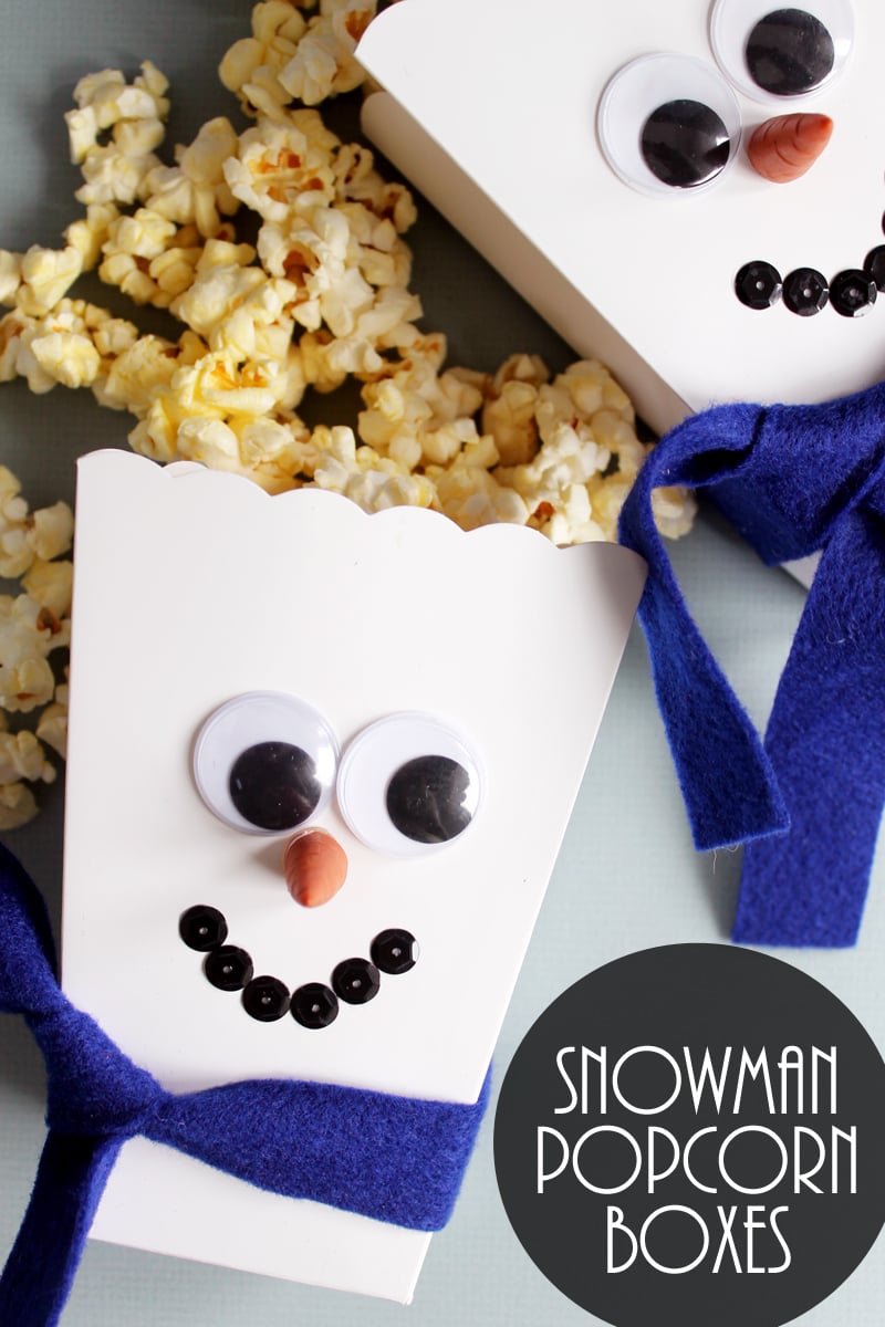 preschool snowman craft popcorn boxes post image