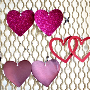 DIY Faux Leather Heart Earrings by Tastefully Frugal