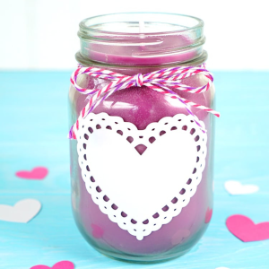 DIY Mason Jar Candles by Happiness is Homemade