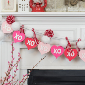 Easy To Make DIY Valentine’s Day Garland by The Kingston Home