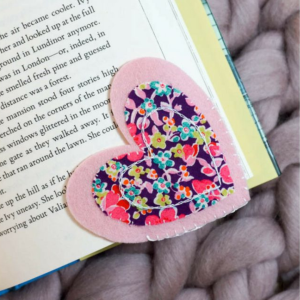 Felt Heart Page Corner Bookmark by Albion Gould