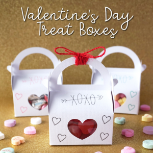 Valentine's Day Treat Boxes by Artsy Fartsy Mama
