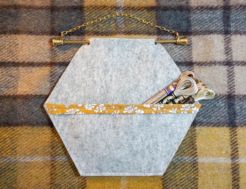 hanging felt organizer