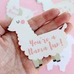 Make this funny Valentine with a llama quickly! Includes a free printable as well as instructions for cutting on your Cricut if you would like!