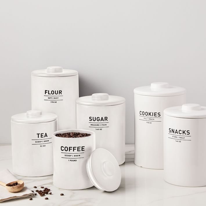 stoneware kitchen canisters