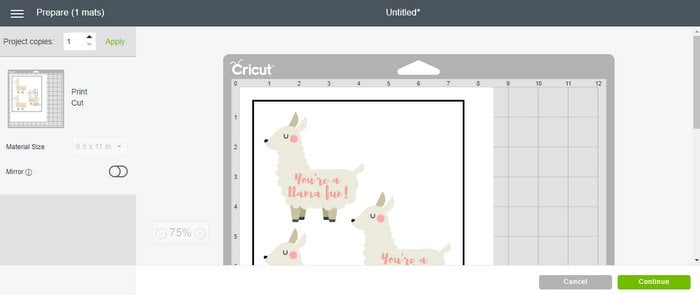 llama valentines ready to print with a cricut