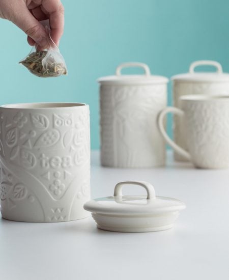 white farmhouse canisters