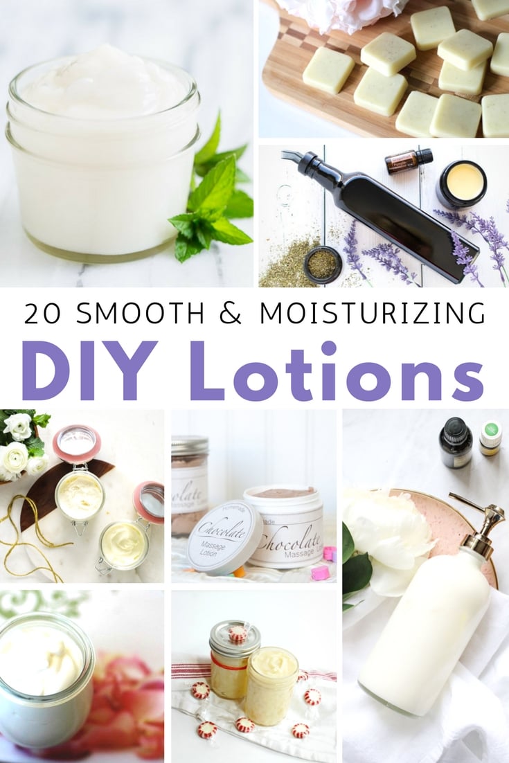 Homemade lotion recipes pin image