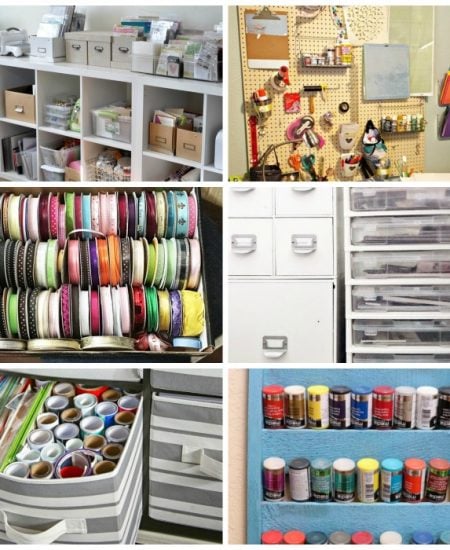 Craft organizer: Tips and trick for organizing your craft supplies on any budget - big or small!