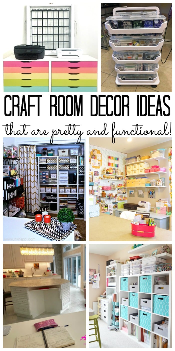 Craft Room Decor: Pretty and Functional Spaces - Angie Holden The