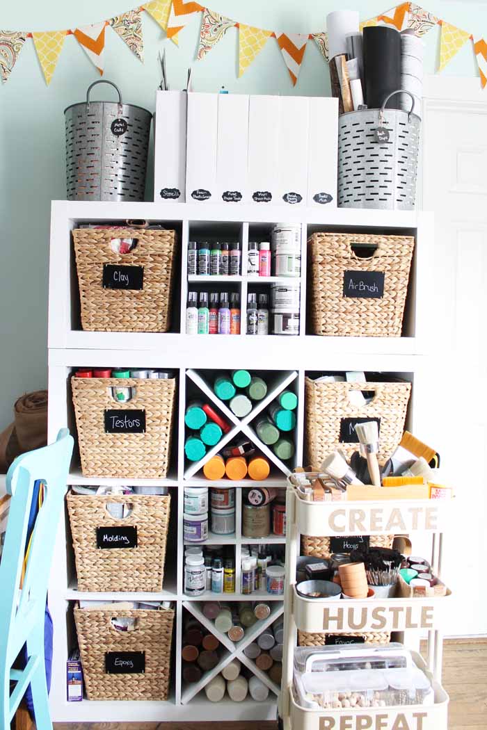 Craft Room Organization: Ideas From A Craft Blogger - Angie Holden The  Country Chic Cottage