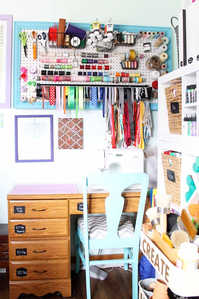 my craft room sewing area