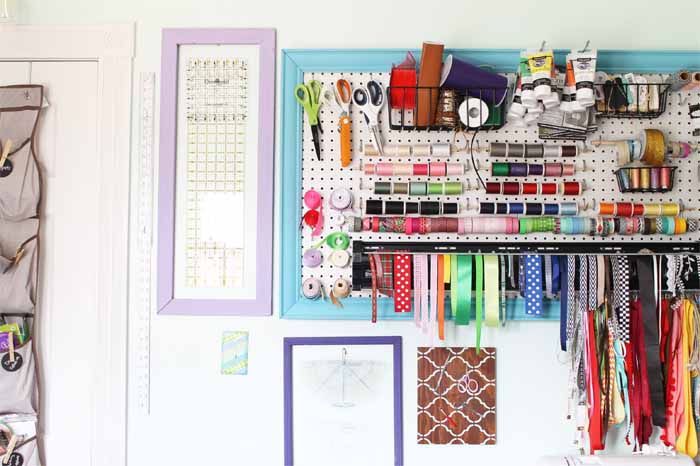 my craft room sewing organization