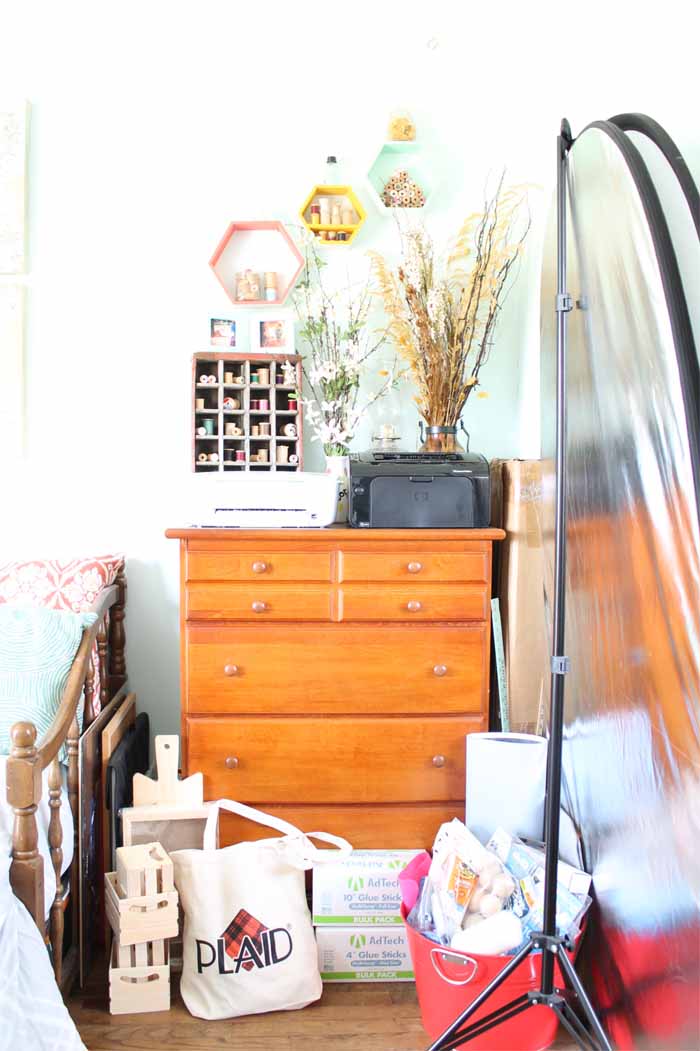 repurpose furniture as a creative storage solution