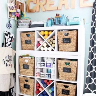 craft room shelves